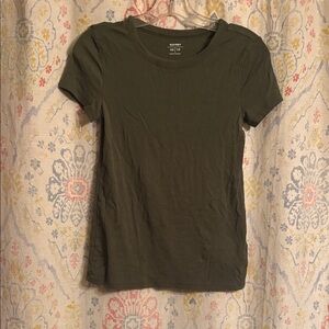 Old Navy Olive Short Sleeve Crew Tee